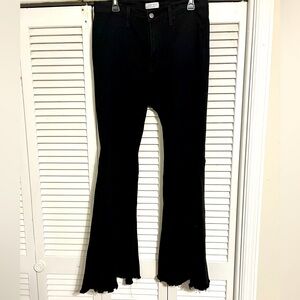 Judy Blue, black flare leg jeans, size 15/32.
